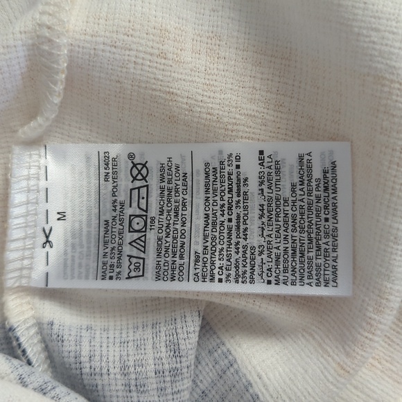 Old Navy Cropped Multi-Stripe Tie-Front Tank Top | Textured Knit | Size M - Picture 4 of 6